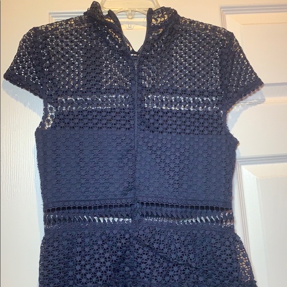 Romeo & Juliet Couture Navy Blue Dress - Picture 5 of 6